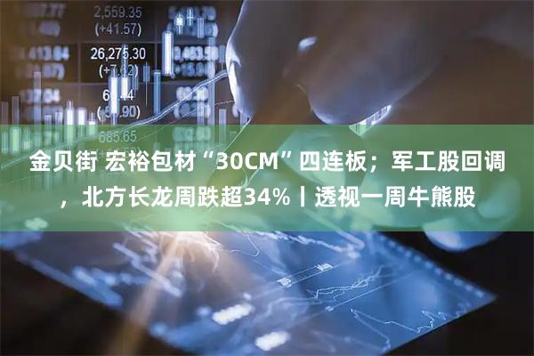 金贝街 宏裕包材“30CM”四连板；军工股回调，北方长龙周跌超34%丨透视一周牛熊股