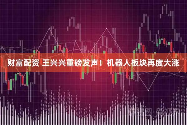 财富配资 王兴兴重磅发声！机器人板块再度大涨