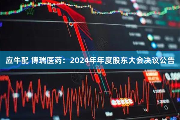 应牛配 博瑞医药：2024年年度股东大会决议公告