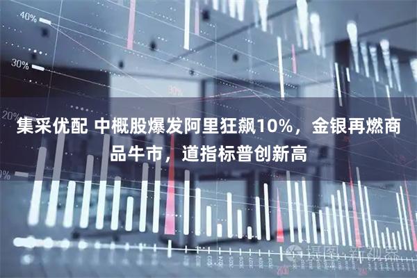 集采优配 中概股爆发阿里狂飙10%，金银再燃商品牛市，道指标普创新高